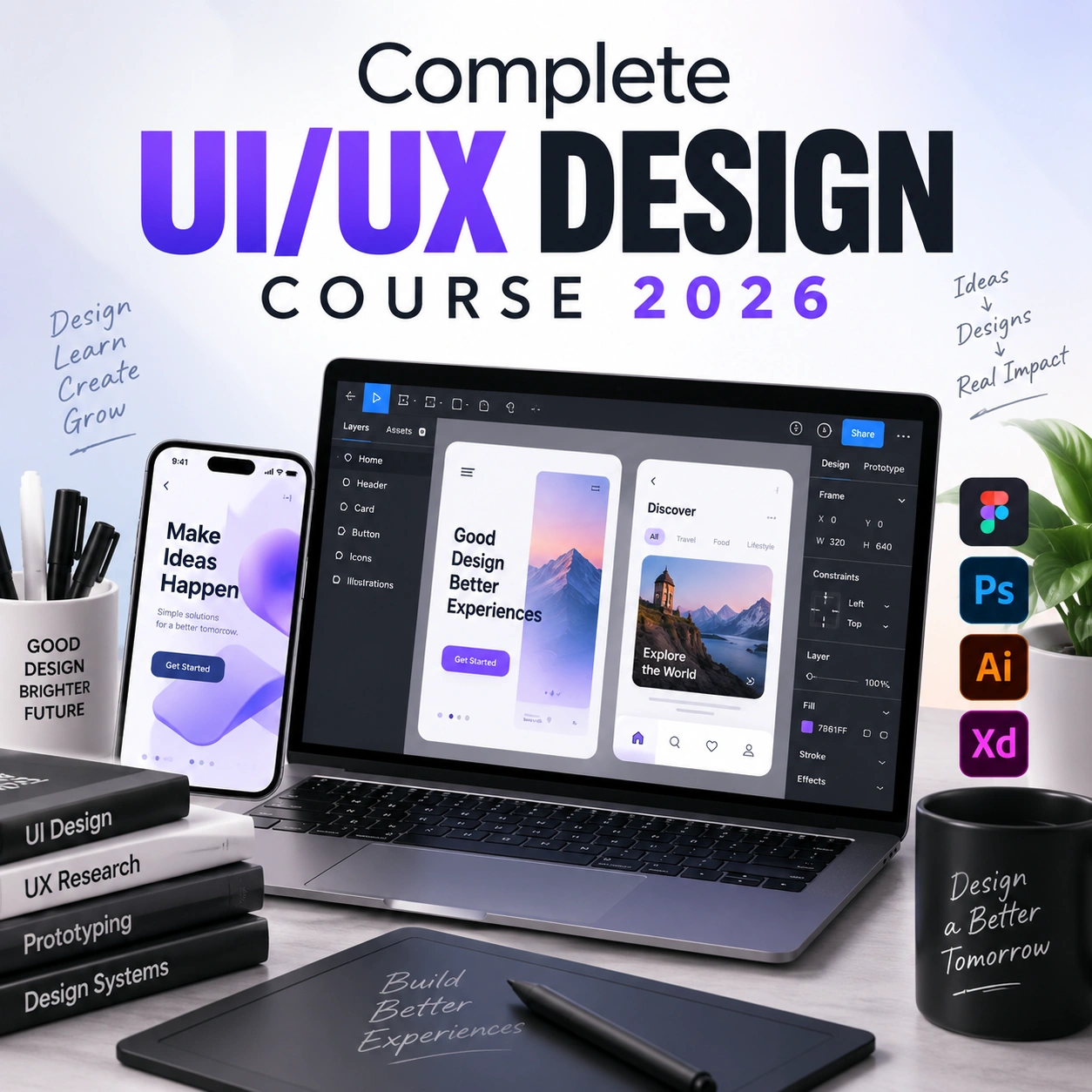 Complete UI/UX Design Course 2026